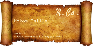 Mokos Csilla névjegykártya